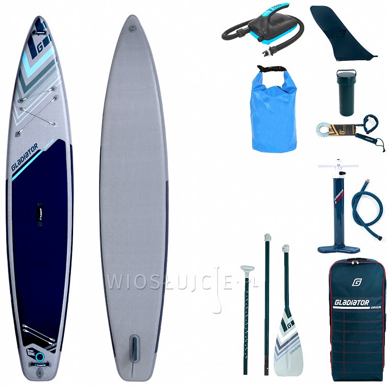 Deska SUP GLADIATOR ORIGIN 12'6 LIGHT TOURING z wiosłem - pompowany paddleboard