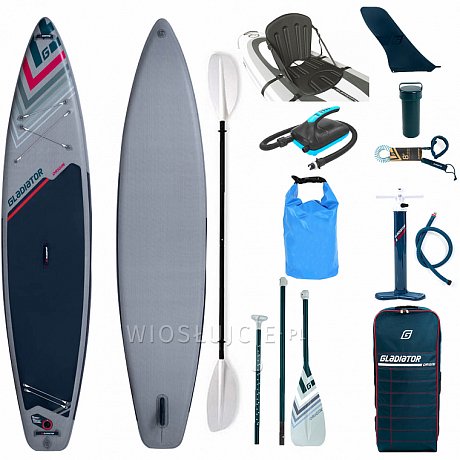 Deska SUP GLADIATOR ORIGIN 12'6 touring z wiosłem - pompowany paddleboard S22/S23 (594083)