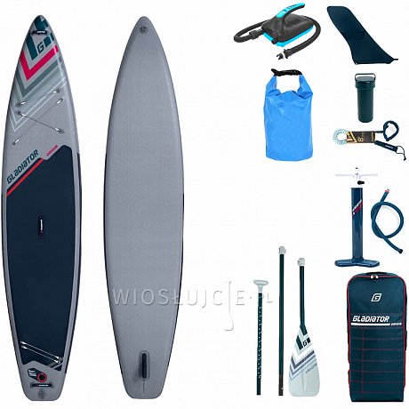 Deska SUP GLADIATOR ORIGIN 12'6 touring z wiosłem - pompowany paddleboard S22/S23 (594083)