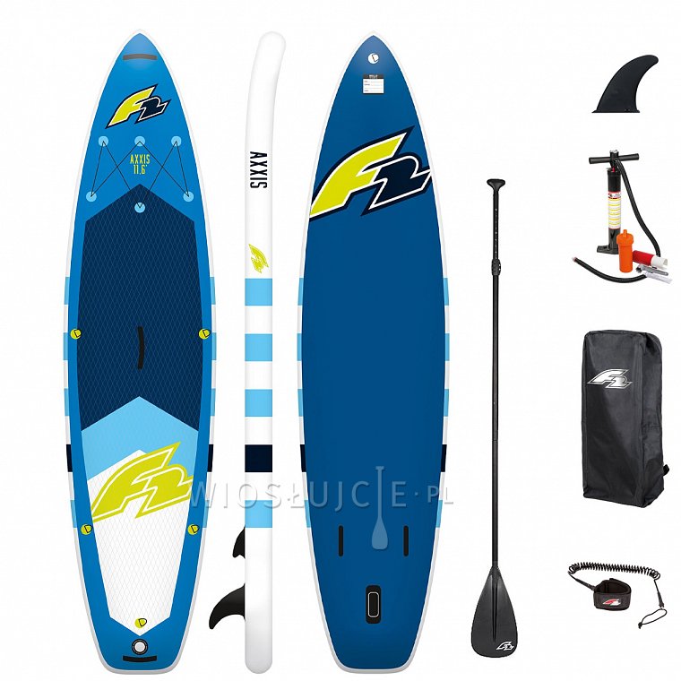 Deska SUP F2 AXXIS 11'6 COMBO BLUE z wiosłem - pompowany paddleboard