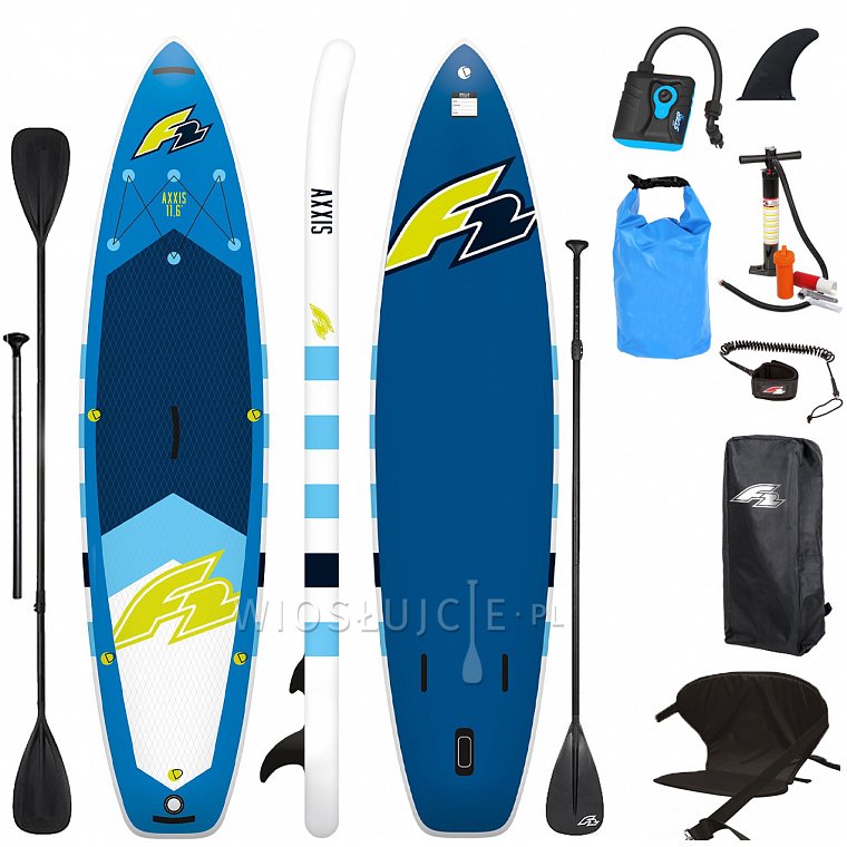 Deska SUP F2 AXXIS 11'6 COMBO BLUE z wiosłem - pompowany paddleboard