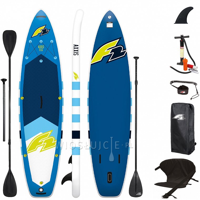 Deska SUP F2 AXXIS 11'6 COMBO BLUE z wiosłem - pompowany paddleboard