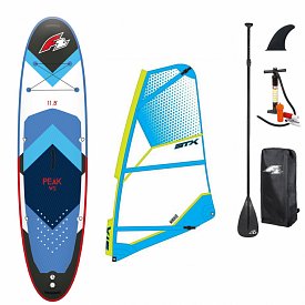 Zestaw WindSUP F2 PEAK WINDSURF 11'7 BLUE + pędnik STX PowerKid - pompowany paddleboard