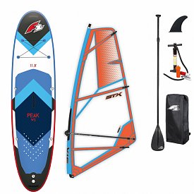 Zestaw WindSUP F2 PEAK WINDSURF 11'7 BLUE + pędnik STX PowerKid - pompowany paddleboard