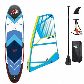 Zestaw WindSUP F2 PEAK WINDSURF 11'7 BLUE + pędnik STX PowerKid - pompowany paddleboard