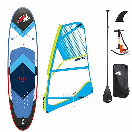 Zestaw WindSUP F2 PEAK WINDSURF 10'8 BLUE + pędnik STX PowerKid - pompowany paddleboard
