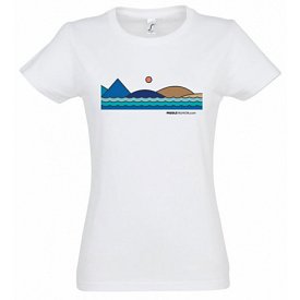 T-shirt bawełniany damski PADDLEFASHION.COM WHITE
