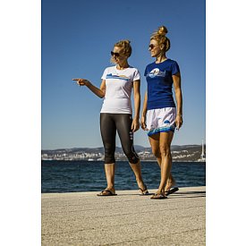 T-shirt bawełniany damski PADDLEFASHION.COM BLUE