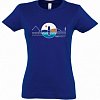 T-shirt bawełniany damski PADDLEFASHION.COM BLUE