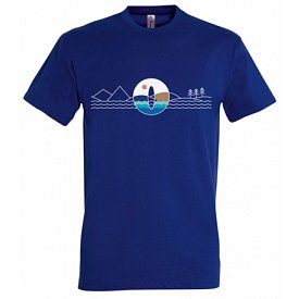 T-shirt bawełniany męski PADDLEFASHION.COM BLUE