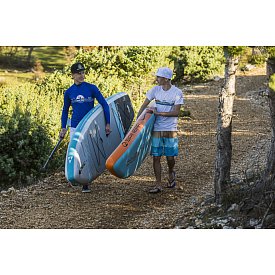 Koszulka męska lycra PADDLEBOARDING BLUE - długi rękaw