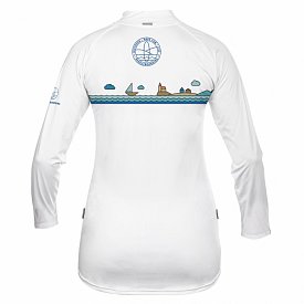 Koszulka damska lycra PADDLEBOARDING WHITE - długi rękaw