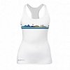 Top elastyczny, damski z lycry PADDLEBOARDING WHITE