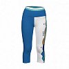 Legginsy damskie 3/4 PADDLEBOARDING WHITE/BLUE