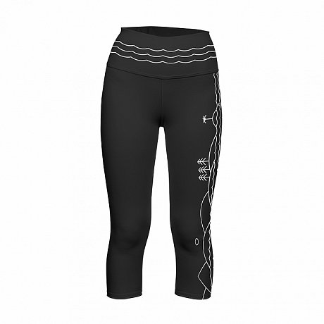 Legginsy damskie 3/4 PADDLEBOARDING BLACK