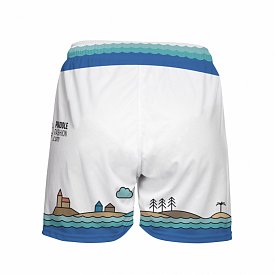 Spodenki damskie PADDLEBOARDING WHITE - luźny krój