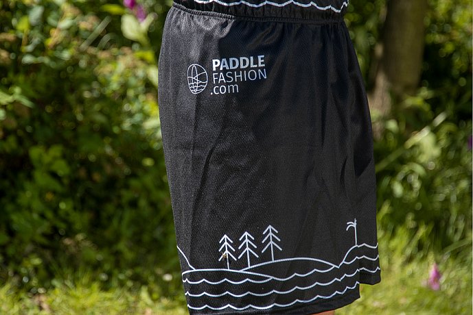 Spodenki męskie PADDLEBOARDING BLACK - luźny krój