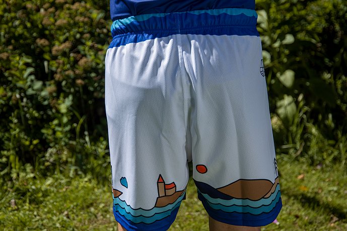 Spodenki męskie PADDLEBOARDING WHITE - luźny krój