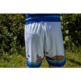 Spodenki męskie PADDLEBOARDING WHITE - luźny krój