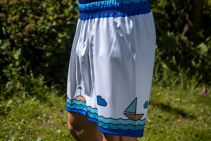 Spodenki męskie PADDLEBOARDING WHITE - luźny krój