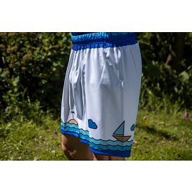 Spodenki męskie PADDLEBOARDING WHITE - luźny krój