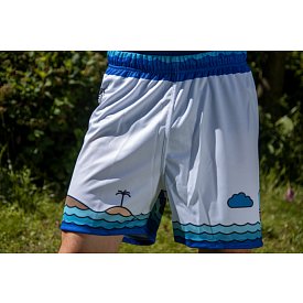 Spodenki męskie PADDLEBOARDING WHITE - luźny krój