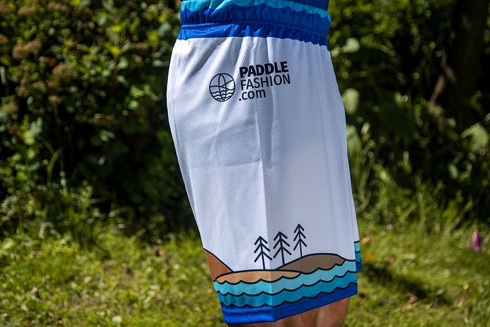 Spodenki męskie PADDLEBOARDING WHITE - luźny krój