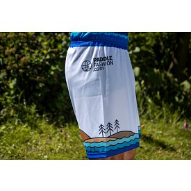 Spodenki męskie PADDLEBOARDING WHITE - luźny krój