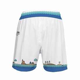 Spodenki męskie PADDLEBOARDING WHITE - luźny krój