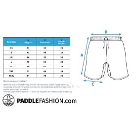 Spodenki męskie PADDLEBOARDING WHITE - luźny krój