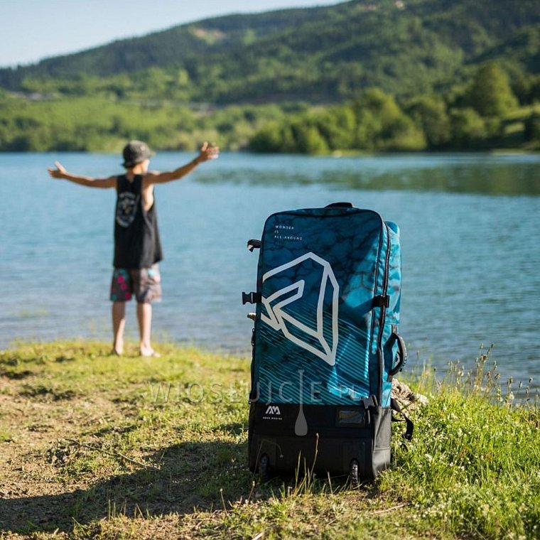 Transportní vak AQUA MARINA 90l s kolečky BLUEBERRY