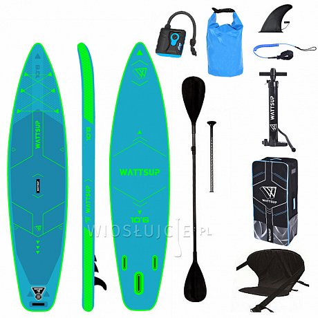 Deska SUP WATTSUP BREAM 10’6 COMBO z wiosłem - pompowana, touringowa deska SUP