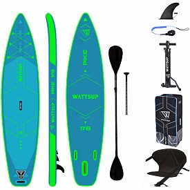 Deska SUP WATTSUP PIKE 11’6 COMBO z wiosłem - pompowana, touringowa deska SUP