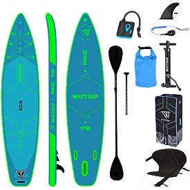 Deska SUP WATTSUP PIKE 11’6 COMBO z wiosłem - pompowana, touringowa deska SUP