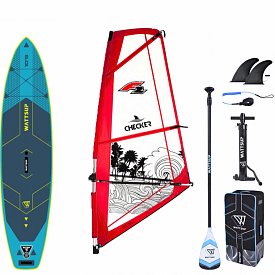 Zestaw windsurfingowy WATTSUP  MAKO 10'5'' WINDSUP - pompowany SUP z wiosłem i pędnikiem STX