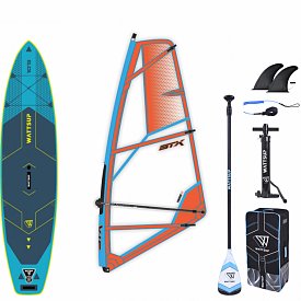 Zestaw windsurfingowy WATTSUP  MAKO 10'5'' WINDSUP - pompowany SUP z wiosłem i pędnikiem STX