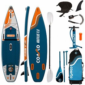 Deska SUP COASTO NAUTILUS DC 11'8 z wiosłem - pompowany paddleboard