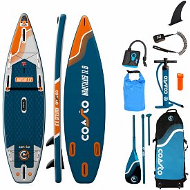 Deska SUP COASTO NAUTILUS DC 11'8 z wiosłem - pompowany paddleboard