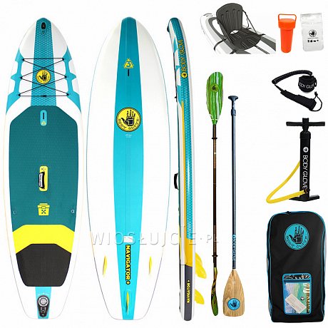 Deska SUP BODY GLOVE Navigator+ 11'0 z wiosłem - pompowany paddleboard