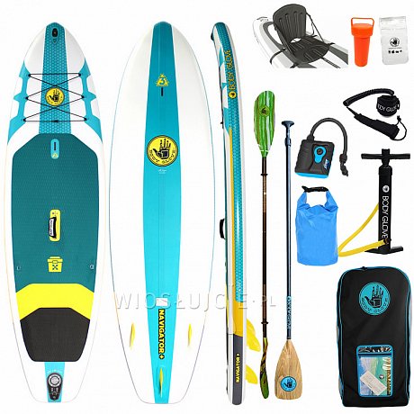 Deska SUP BODY GLOVE Navigator+ 11'0 z wiosłem - pompowany paddleboard