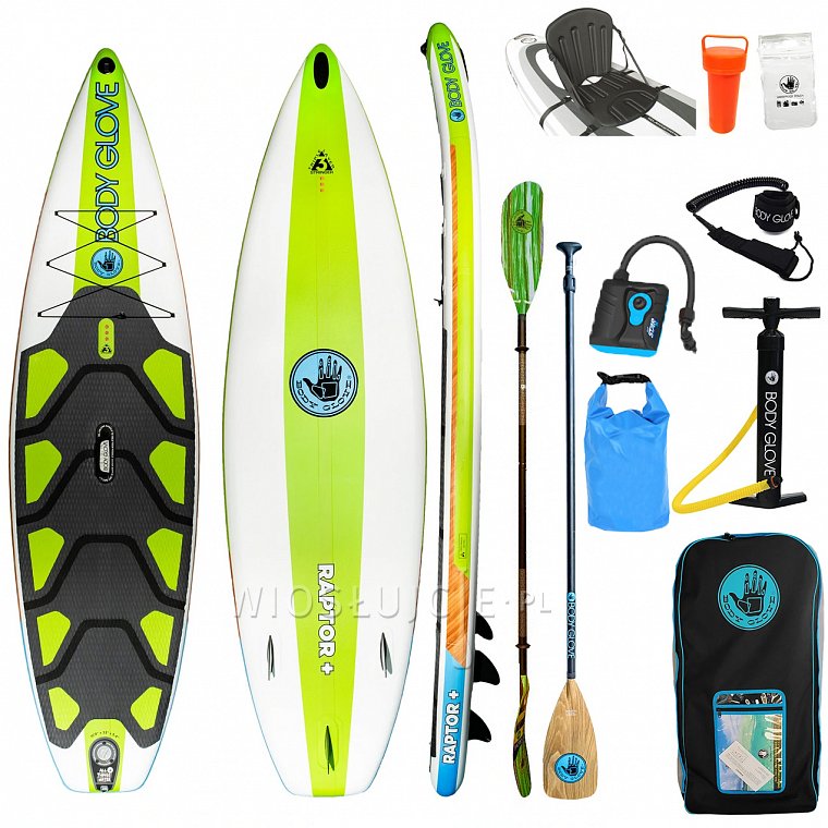 Deska SUP BODY GLOVE Raptor+ 10'8 z wiosłem - pompowany paddleboard