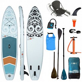 Deska SUP MOAI ALL-ROUND 11'0 z wiosłem - pompowany paddleboard