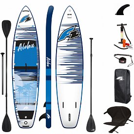 Deska SUP F2 ALOHA 10'5 BLUE z wiosłem - pompowany paddleboard