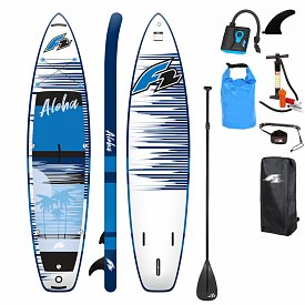 Deska SUP F2 ALOHA 10'5 BLUE z wiosłem - pompowany paddleboard