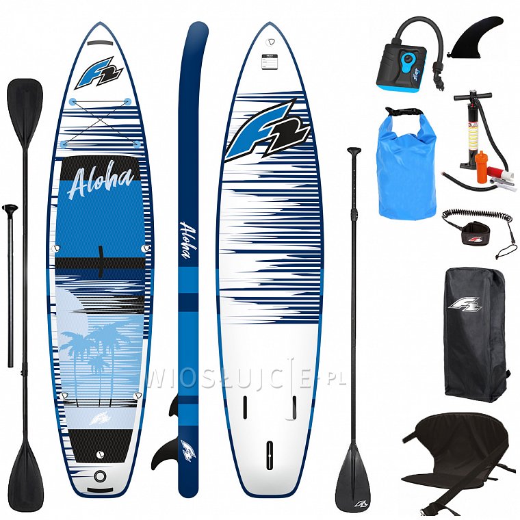 Deska SUP F2 ALOHA 10'5 BLUE z wiosłem - pompowany paddleboard