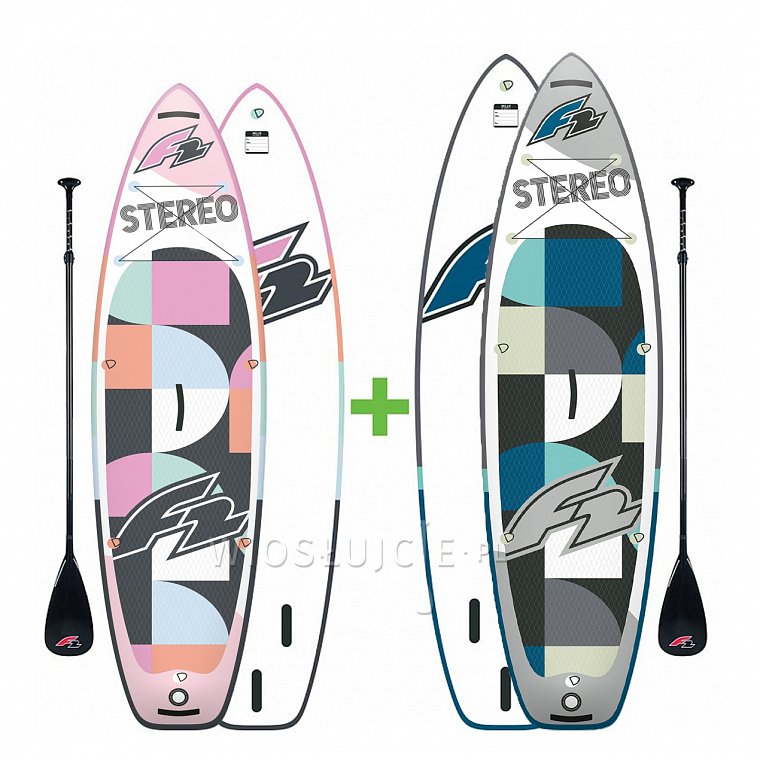 F2 STEREO 10'0 + 11'5 - Rodinná sada nafukovacích paddleboardů