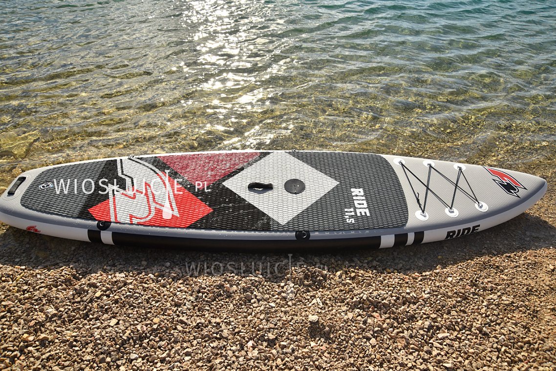 Deska WindSUP F2 RIDE 10'5 RED z wiosłem - pompowany paddleboard i opcja na windsurfing