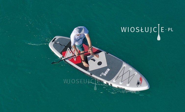 Deska SUP F2 RIDE 10'5 RED z wiosłem - pompowany paddleboard i opcja na windsurfing