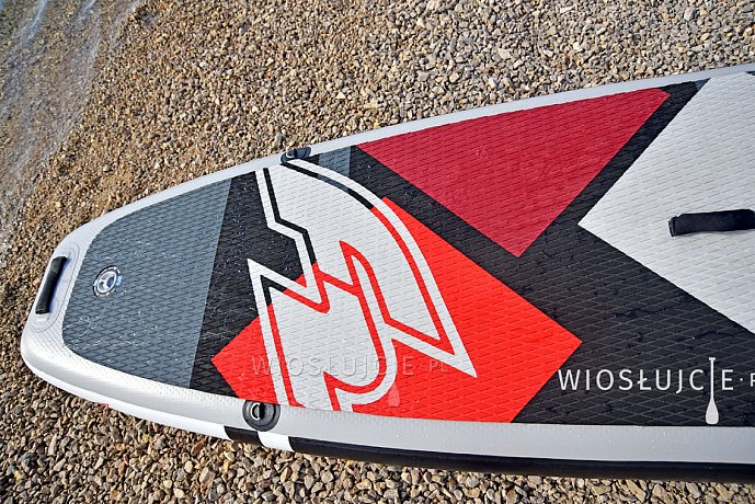 Deska SUP F2 RIDE 11'5 RED z wiosłem - pompowany paddleboard i opcja na windsurfing