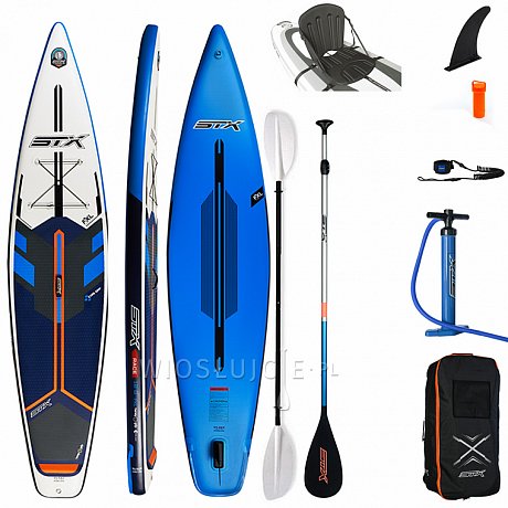 Deska SUP STX Tourer 12'6/32 BLUE ORANGE z wiosłem - pompowany paddleboard - model 2021